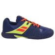 Babolat Propulse All Court Kids & Women Blue Neon Aero Handball Volleyball Tennis Shoes Hot on Sale