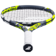 Babolat Pure Aero Alcaraz 240gm JUNIOR 25 GRAPHITE Strung With Cover Yellow Gray Tennis Racket on Sale