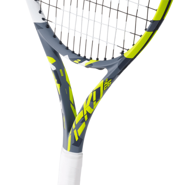 Babolat Pure Aero Alcaraz 250gm JUNIOR 26 GRAPHITE Strung With Cover Yellow  GRIP( 1 )Tennis Racket Cheap