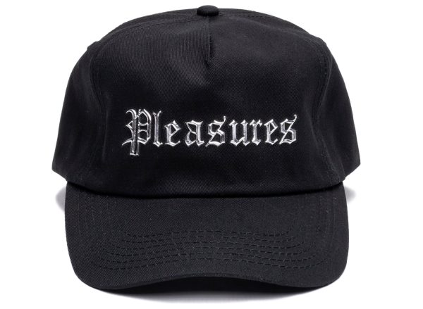 Pleasures Chrome Snapback Hat in Black Online now