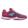 Babolat Jet Mach I Kids & Women All Court Purple Blue Pastel Handball Volleyball Tennis Shoes Online Hot Sale