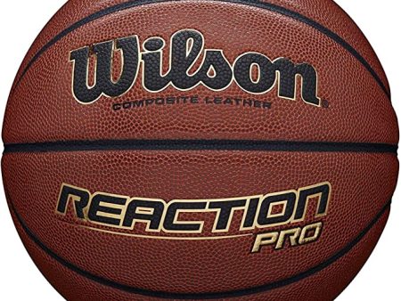 Wilson Reaction Pro High-Quality Leather Basketball [WS] on Sale