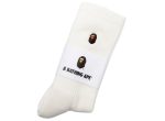 A Bathing Ape Ape Head One Point Socks in White Online