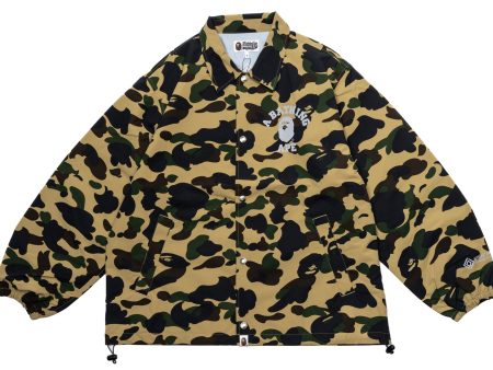 A Bathing Ape Gore-Tex Wind Stopper 1st Camo Relaxed Coach Jacket in Yellow xld Fashion