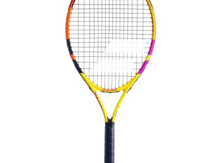 Babolat Pure Aero Nadal 240gm JUNIOR 25 STRUNG With Cover Yellow Orange Purple Tennis Racket [WS] Online Sale