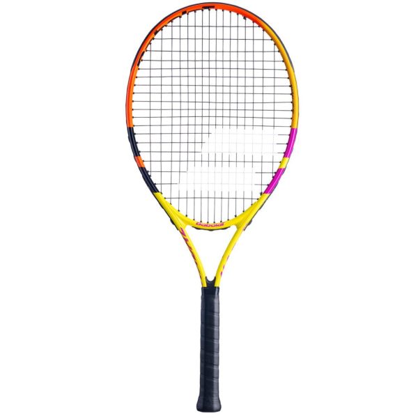 Babolat Pure Aero Nadal 240gm JUNIOR 25 STRUNG With Cover Yellow Orange Purple Tennis Racket [WS] Online Sale