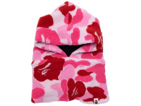 A Bathing Ape ABC Camo BOA Snood in Pink xld Online Sale