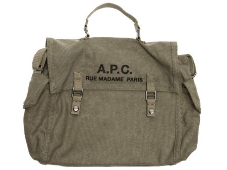 A.P.C. Besace Recuperation Bag in Khaki For Sale