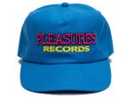 Pleasures Records Snapback Hat in Blue Online Hot Sale