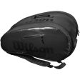 Wilson Luxury Super Tour Black Padel Racket Bag [WS] For Discount