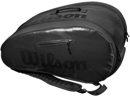 Wilson Luxury Super Tour Black Padel Racket Bag [WS] For Discount