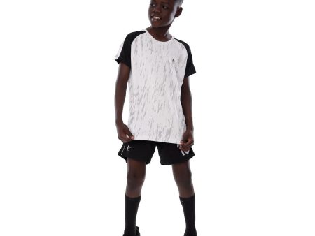 Anja Boys White And Black Football Sports Kit [WS] on Sale