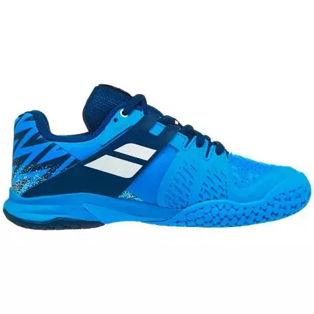 Babolat Propulse All Court Kids & Women White Blue Marine Handball Volleyball Tennis Shoes Online Sale