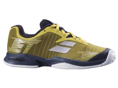 Babolat Jet All Court Kids & Women Dark Yellow Black Handball Volleyball Tennis Shoes on Sale