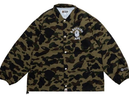 A Bathing Ape Gore-Tex Wind Stopper 1st Camo Relaxed Coach Jacket in Green xld Online Sale