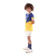 Anja Boys Yellow and Blue Football T-Shirt [WS] Fashion