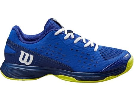 Wilson Rush Pro Kids Blue Tennis & Padel Shoes [WS] Online Hot Sale