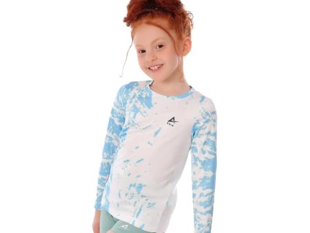 Anja Girls White Blue Sports T-Shirt [WS] Sale