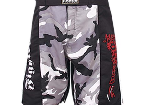 Kango Black Grey Martial Arts Adult MMA Kick Boxing Shorts [WS] Discount