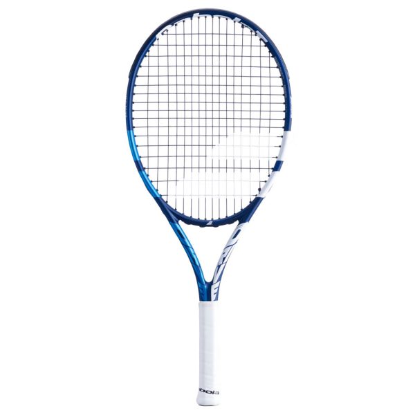 Babolat Pure Drive JUNIOR 230gm 25 STRUNG With Cover Hybrid Graphite Aluminium Blue White Tennis Racket Online now