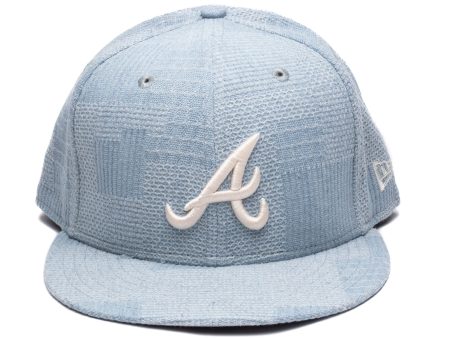 New Era Denim Patchwork Atlanta Braves Snapback Hat Supply