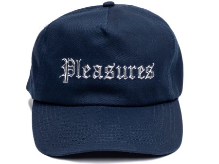 Pleasures Chrome Snapback Hat in Navy Online