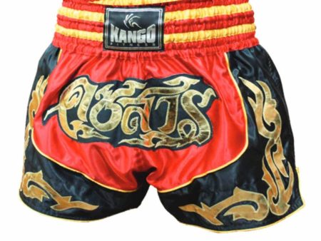 Kango Red Black Martial Arts Adult MMA Kick Boxing Shorts  [WS] Online Sale