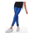 Anja Girls Blue Sports Leggings [WS] Online Hot Sale