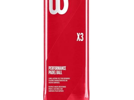 Wilson Performance  X3  Version Padel balls bottle [WS] For Cheap