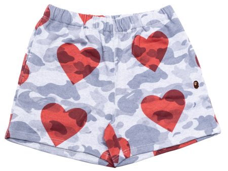 Women s A Bathing Ape I Love Bape Sweat Shorts Cheap