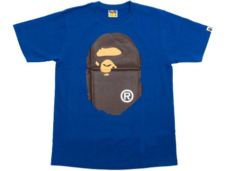 A Bathing Ape Big Ape Head Tee in Blue Fashion