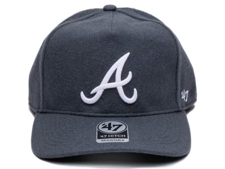 47 Brand Atlanta Braves Zodiac  47 Hitch Hat in Dark Grey For Discount