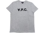 A.P.C. VPC Color H T-Shirt in Grey Black on Sale