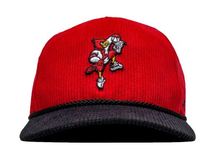 47 Brand x Oneness Louisville Cardinals Basketball Logo Corduroy Snapback Supply