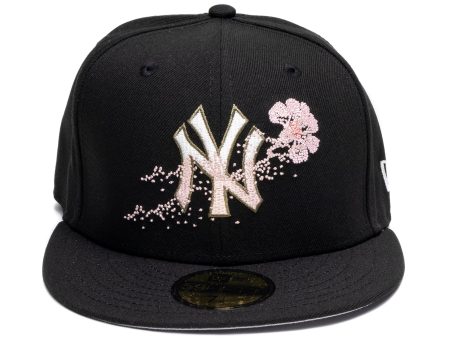 New Era Dotted Floral New York Yankees Fitted Hat Supply