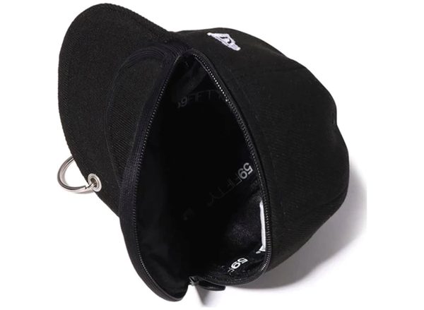 A Bathing Ape College New Era Cap Keychain Eco Bag in Black For Sale