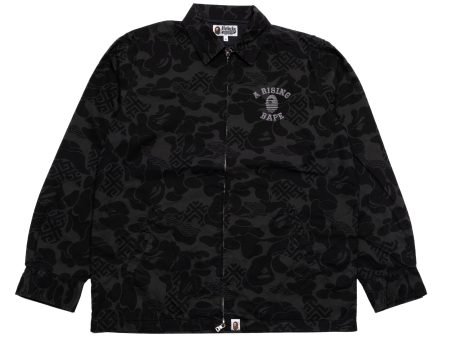 A Bathing Ape Asia Camo Zip Jacket in Black Sale