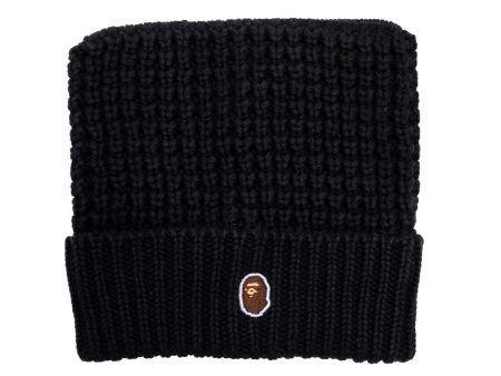 A Bathing Ape Cat Ear Knit Cap in Black Sale