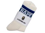 A Bathing Ape Bape Line Socks in Blue Supply