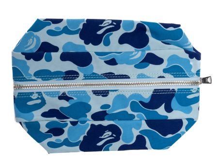 A Bathing Ape ABC Camo Flight Pouch in Blue Online