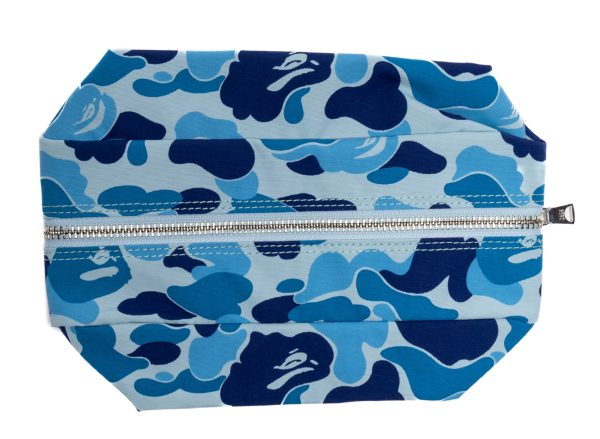 A Bathing Ape ABC Camo Flight Pouch in Blue Online