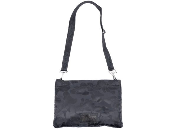 A Bathing Ape Tonal Solid Camo Shoulder Bag in Black Online Hot Sale