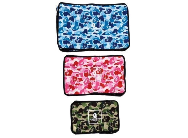 A Bathing Ape ABC Camo Travel Pouch 3 Pack Fashion