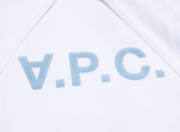 A.P.C. Grand VPC Oversized Hoodie in White Hot on Sale