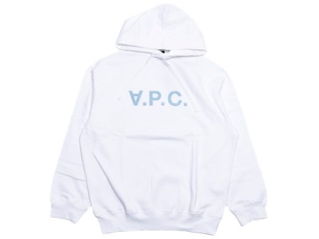 A.P.C. Grand VPC Oversized Hoodie in White Hot on Sale