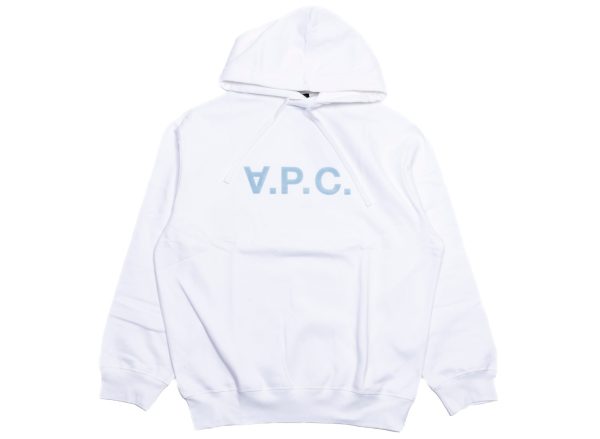 A.P.C. Grand VPC Oversized Hoodie in White Hot on Sale