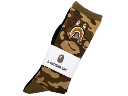 A Bathing Ape 1st Shark Socks in Black Discount