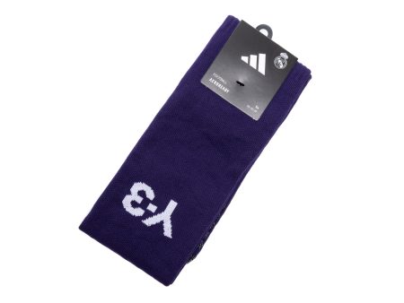 Adidas Y-3 x Real Madrid 23 24 Fourth Socks in Purple For Sale