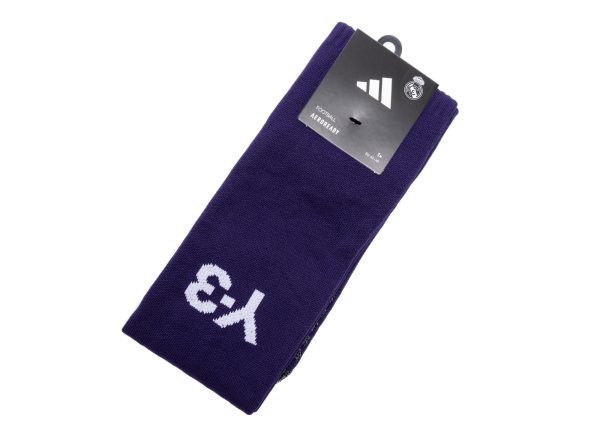 Adidas Y-3 x Real Madrid 23 24 Fourth Socks in Purple For Sale