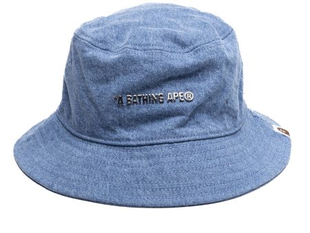 A Bathing Ape Denim Bucket blue Hat Online Sale